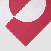Groenlandse vlag tissuepapier (Detail)