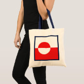 Groenlandse vlag tote bag (Voorkant (product))