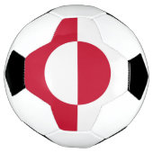 Groenlandse vlag voetbal (Gedraaid)