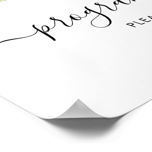 Groenprogramma's Neem Eén Bordje Poster (Hoek)