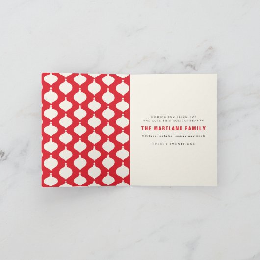  groente en heldere kleurrijke Chritsmas Aankondiging (Binnen)