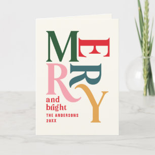 groente en heldere kleurrijke gevouwen Chritsmas Feestdagen Kaart