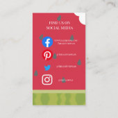 groentegelers watermeloencafé - fruit en veg - sho visitekaartje (Achterkant)