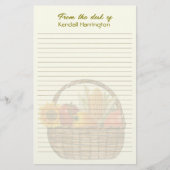 Groentemand gepersonaliseerde voering briefpapier (Voorkant)