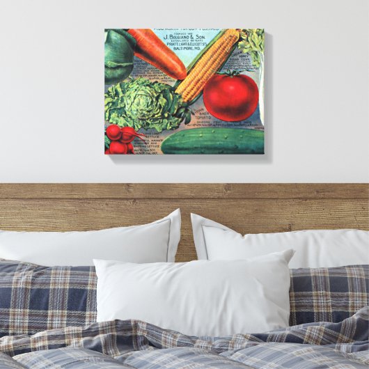  groenten canvas afdruk (Insitu (Slaapkamer))