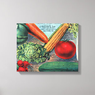 groenten canvas afdruk