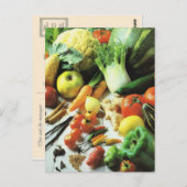 Groenten en fruit, alle soorten groenten briefkaart (Voorkant / Achterkant)