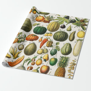 Groenten en fruit cadeaupapier