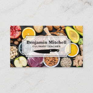 groenten en fruit culinair kok visitekaartje