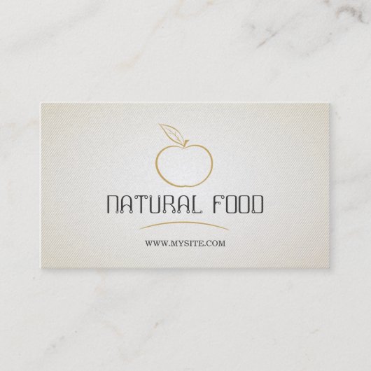 Groenten en fruit / gezonde levensstijl / vegetari visitekaartje (Voorkant)