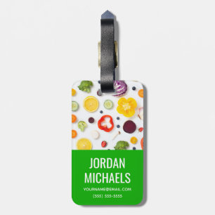 Groenten en fruit Jouw namen toevoegen Bagagelabel