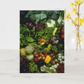 Groenten en fruit kaart (Gele Bloem)