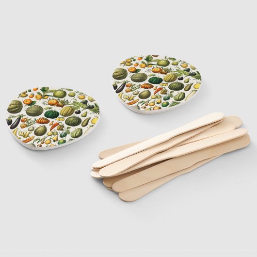 Groenten en fruit Keramische Tegel Handwaaier (Niet-gemonteerd)