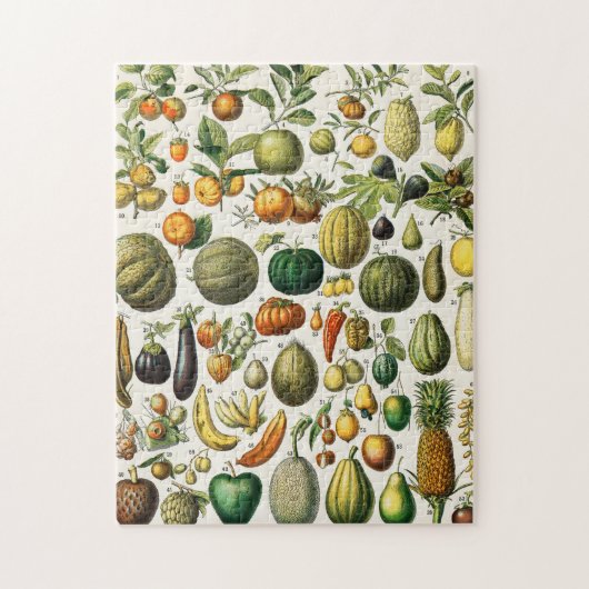 Groenten en fruit legpuzzel (Verticaal)