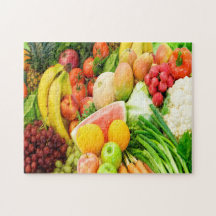 Groenten en fruit Lovers Jigzaag Puzzle