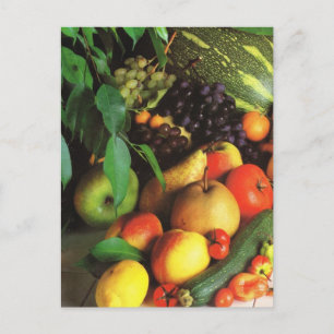 Groenten en fruit, najaarsoogst briefkaart