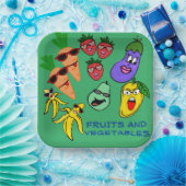 GROENTEN EN FRUIT PAPIEREN BORDJE (Feest)