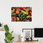 Groenten en fruit poster (Thuiskantoor)