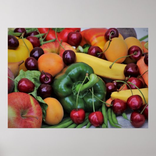 Groenten en fruit poster (Voorkant)