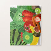 Groenten en fruit puzzel legpuzzel (Verticaal)