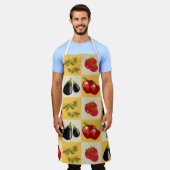 Groenten en fruit schort (Gedragen)