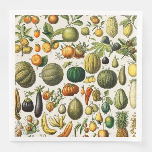 Groenten en fruit servet (Voorkant)