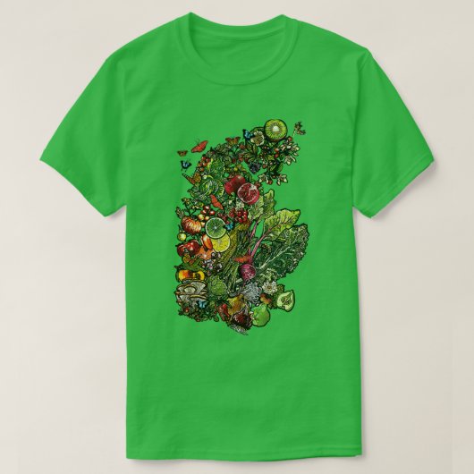 Groenten en fruit t-shirt (Design voorkant)