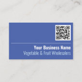 Groenten- en fruitgroothandel QR-code Visitekaartje (Achterkant)