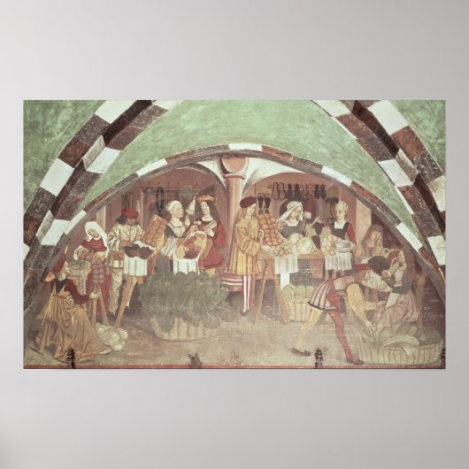 Groenten- en fruitmarkt poster (Voorkant)