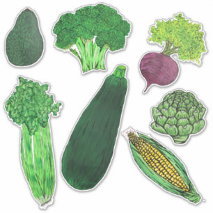 Groenten en groenten, groep 1 sticker