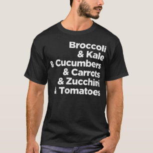 Groenten en groenten voor vegetariërs t-shirt