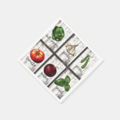 Groenten en kruiden Rustic Modern Kitchen Food Art Servetten (Hoek)
