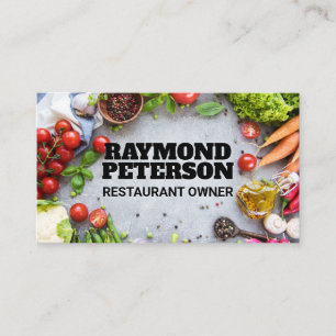 Groenten en specerijen Culinaire ingrediënten Visitekaartje
