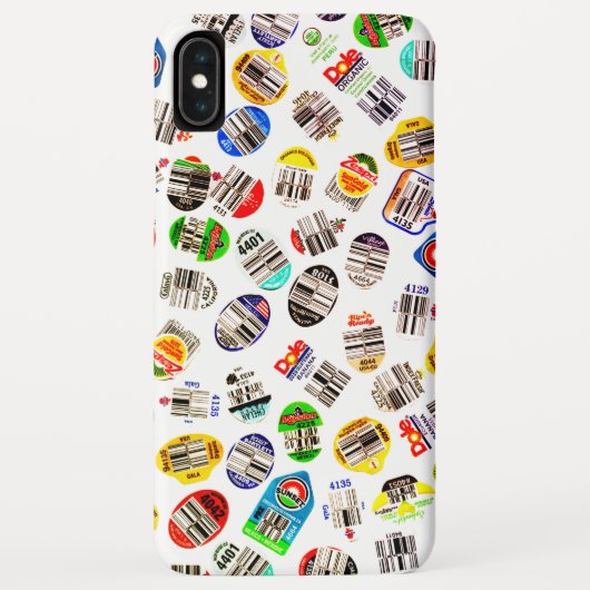 Groenten fruit Barcode Sticker Patroon Case-Mate iPhone Case (Achterkant)