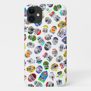 Groenten fruit Barcode Sticker Patroon iPhone 11 Hoesje