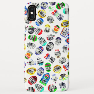 Groenten fruit Barcode Sticker Patroon iPhone XS Max Hoesje