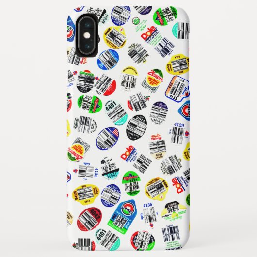 Groenten fruit Barcode Sticker Patroon Case-Mate iPhone Case (Achterkant)