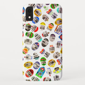 Groenten fruit Barcode Sticker Patroon iPhone XR Hoesje