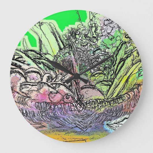 GROENTEN GROTE KLOK (Voorkant)