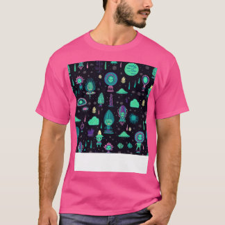 Groenten in het Midwest Universum patroon T-shirt
