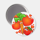 Groenten in liefde, magneet (Voorkant / Achterkant)