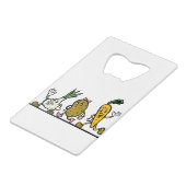 Groenten Kredietkaart Flessenopener (Achterkant Gekanteld)