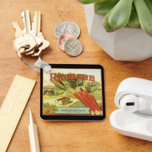  groenten kunnen kunst, Boerderij van Rhubarb, eti Sleutelhanger