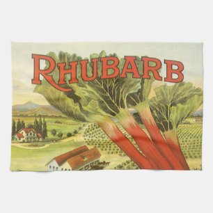  groenten kunnen kunst, Boerderij van Rhubarb, eti Theedoek