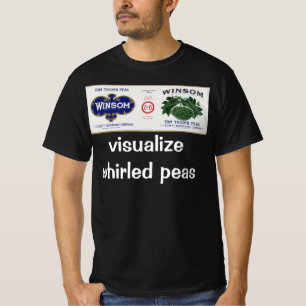 groenten kunnen kunst labelen, winsom erwten t-shirt
