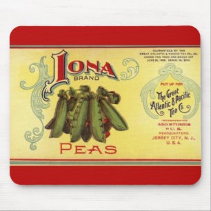  groenten kunnen kunst opnoemen, iona-erwten muismat