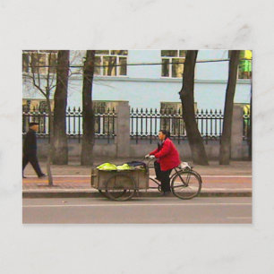 Groenten leveren briefkaart