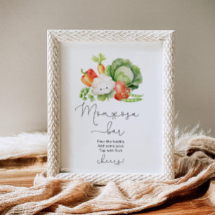 Groenten lokaal geteelde boeren mom-osa bar poster