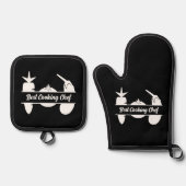 Groenten Monogram Ovenwant & Pannenlap Set (Voorkant)