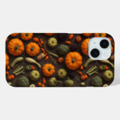 Groenten plat uitzicht, oogst, Thanksgiving thema Case-Mate iPhone Case (Achterkant (horizontaal))